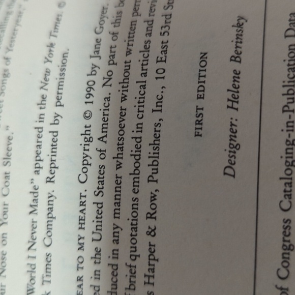 Jane Goyer So Dear to my Heart; Memories of a Gentler Time Hardback Book 1990 - Picture 11 of 11